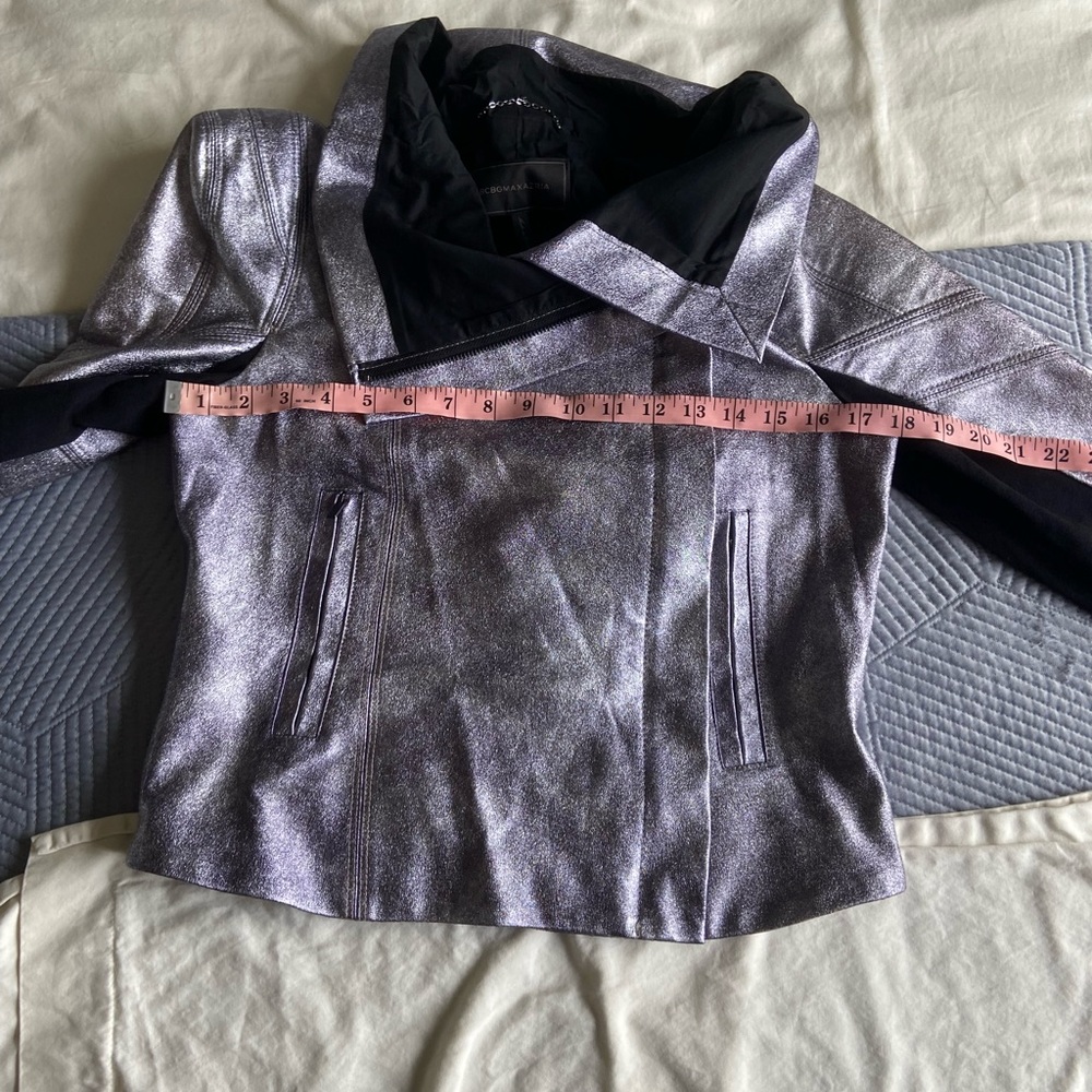 Silver Leather Jacket - image 7
